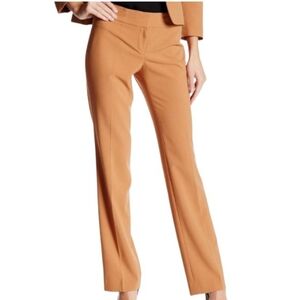 Nine West Solid Contour Waist Flare Trouser | EUC | Camel